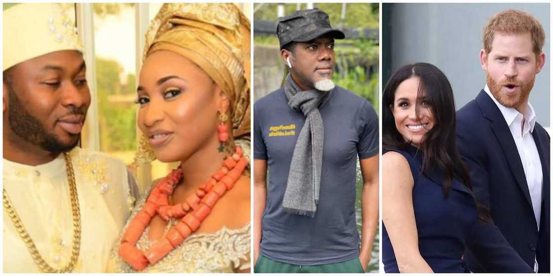 Reno Omokri, Tonto Dikeh, Meghan Markle and Prince Harry Reno Omokri, Tonto Dikeh, Meghan Markle and Prince Harry