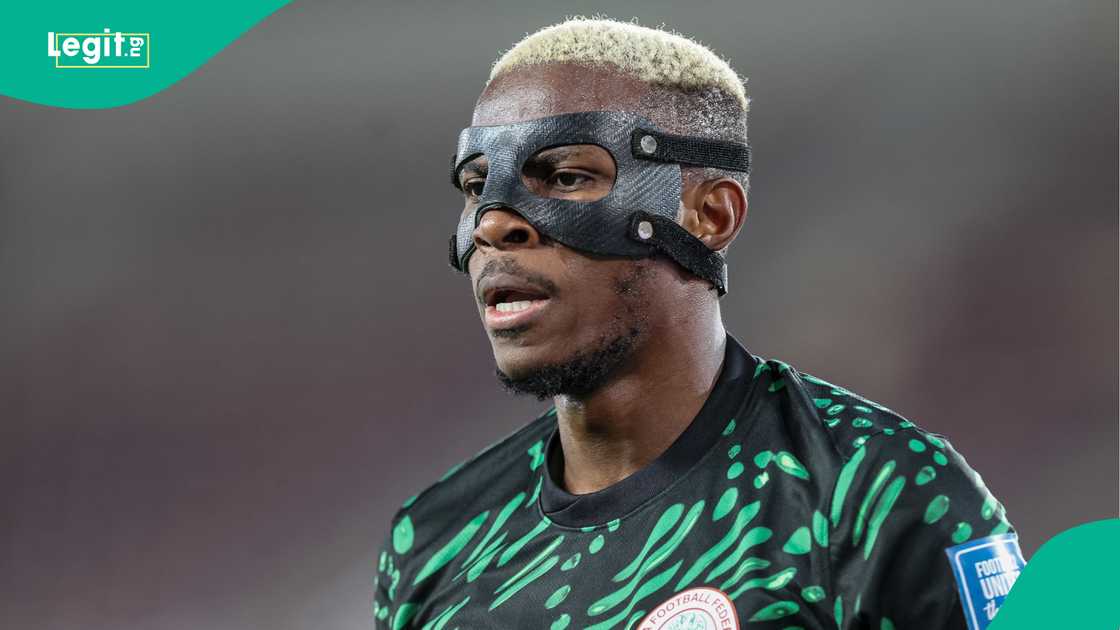 Victor Osimhen, Super Eagles, Nigeria, Lesotho, Polokwane, South Africa. Victor Osimhen, Super Eagles, Nigeria, Lesotho, Polokwane, South Africa.