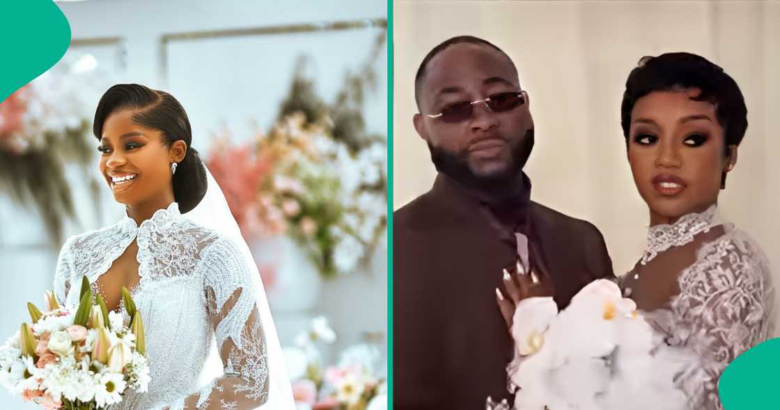 Fans compare Chioma's wedding dress to Priscilla's own Fans compare Chioma's wedding dress to Priscilla's own
