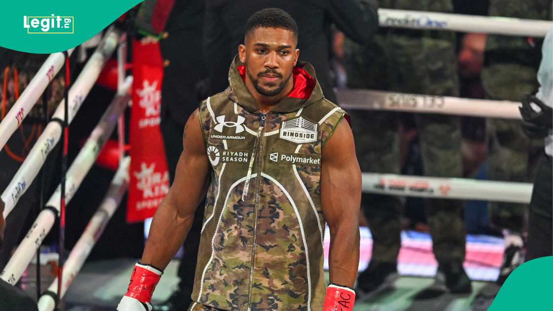 Anthony Joshua, Jake Paul, Kaseya Centre, Miami Florida, Netflix. Anthony Joshua, Jake Paul, Kaseya Centre, Miami Florida, Netflix.