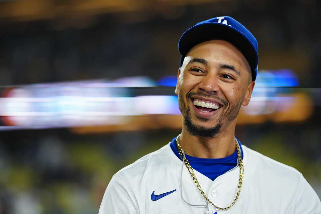 Mookie Betts at Dodger Stadium in Los Angeles Mookie Betts at Dodger Stadium in Los Angeles