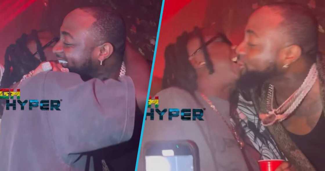 Photos of Davido and Stonebwoy. Photos of Davido and Stonebwoy.