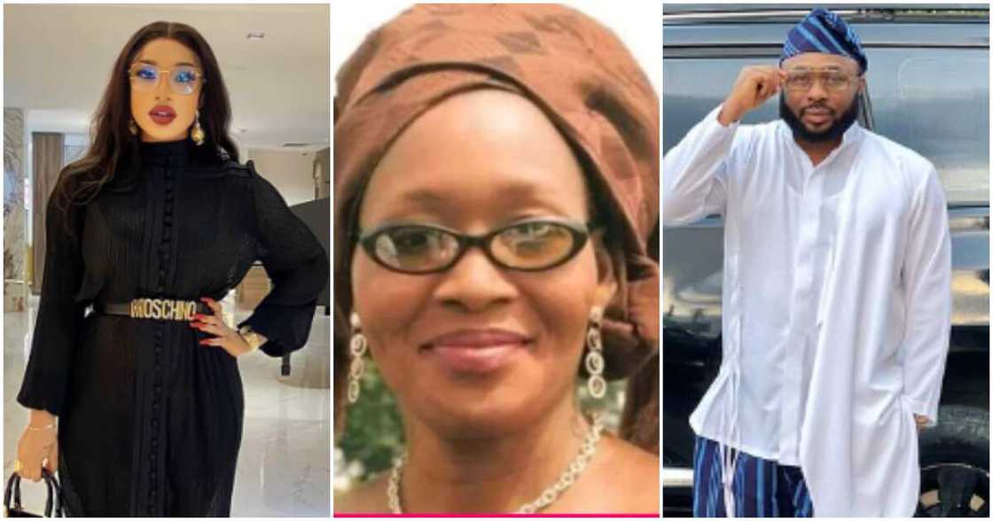 Politician, Tonto Dikeh, journalist Kemi Olunloyo, Tonto's ex Churchill