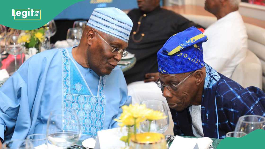 Former Vice President Atiku Abubakar attended Olusegun Obasanjo's birthday dinner