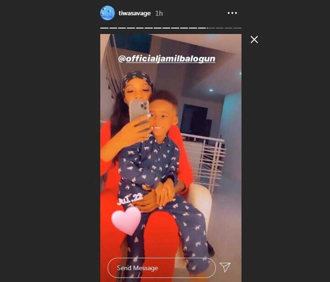 Tiwa Savage’s son Jamil clocks 5, she celebrates him in sweet way (photo, video)