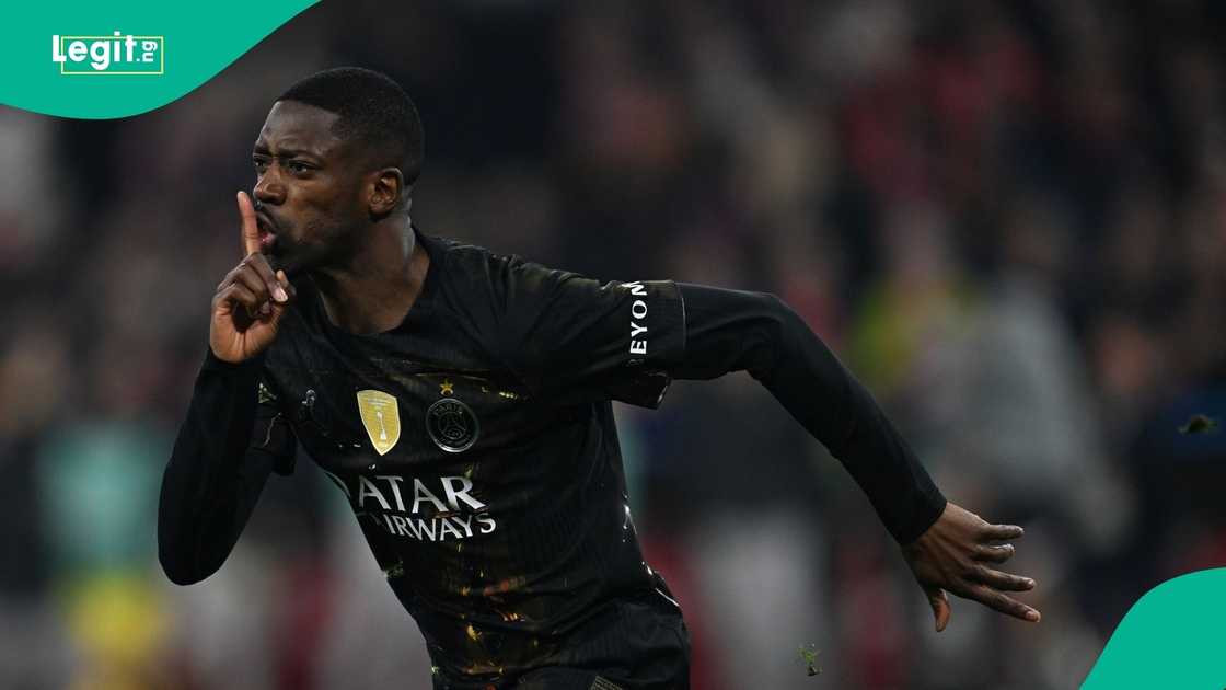 Ousmane Dembele, Paris Saint-Germain, UEFA, Champions League, Europe, Arsenal. Ousmane Dembele, Paris Saint-Germain, UEFA, Champions League, Europe, Arsenal.