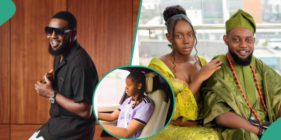 Ayo Makun shares touching car ride with daughter Ayo Makun shares touching car ride with daughter