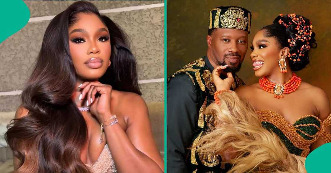 Sharon Ooja shares new photos with husband amid online drama. Sharon Ooja shares new photos with husband amid online drama.