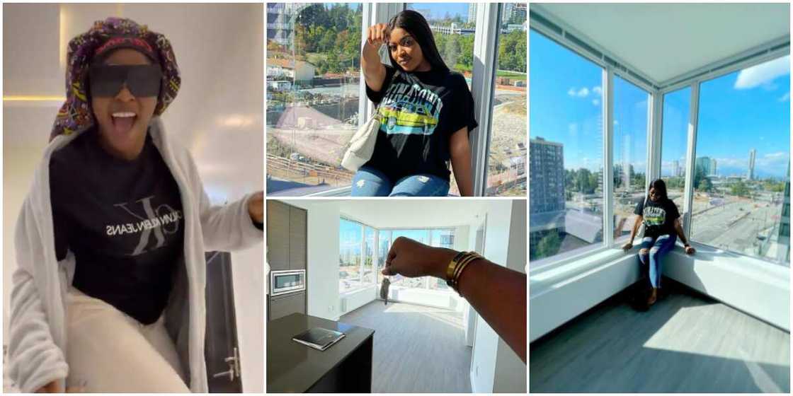 Comedienne Ogechi Ukonu aka Caramel's new house. Comedienne Ogechi Ukonu aka Caramel's new house.