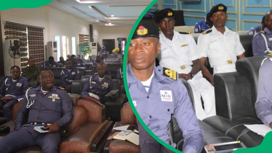 Western Naval Command officers during the second edition of the Bi-Annual Nigerian Navy Provost Training Workshop. Western Naval Command officers during the second edition of the Bi-Annual Nigerian Navy Provost Training Workshop.