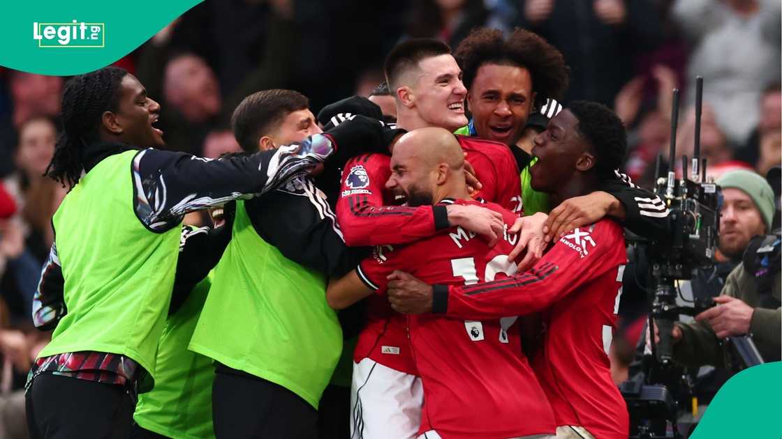 Benjamin Sesko, Manchester United, Premier League, Fulham, Old Trafford, Football, United Kingdom. Benjamin Sesko, Manchester United, Premier League, Fulham, Old Trafford, Football, United Kingdom.