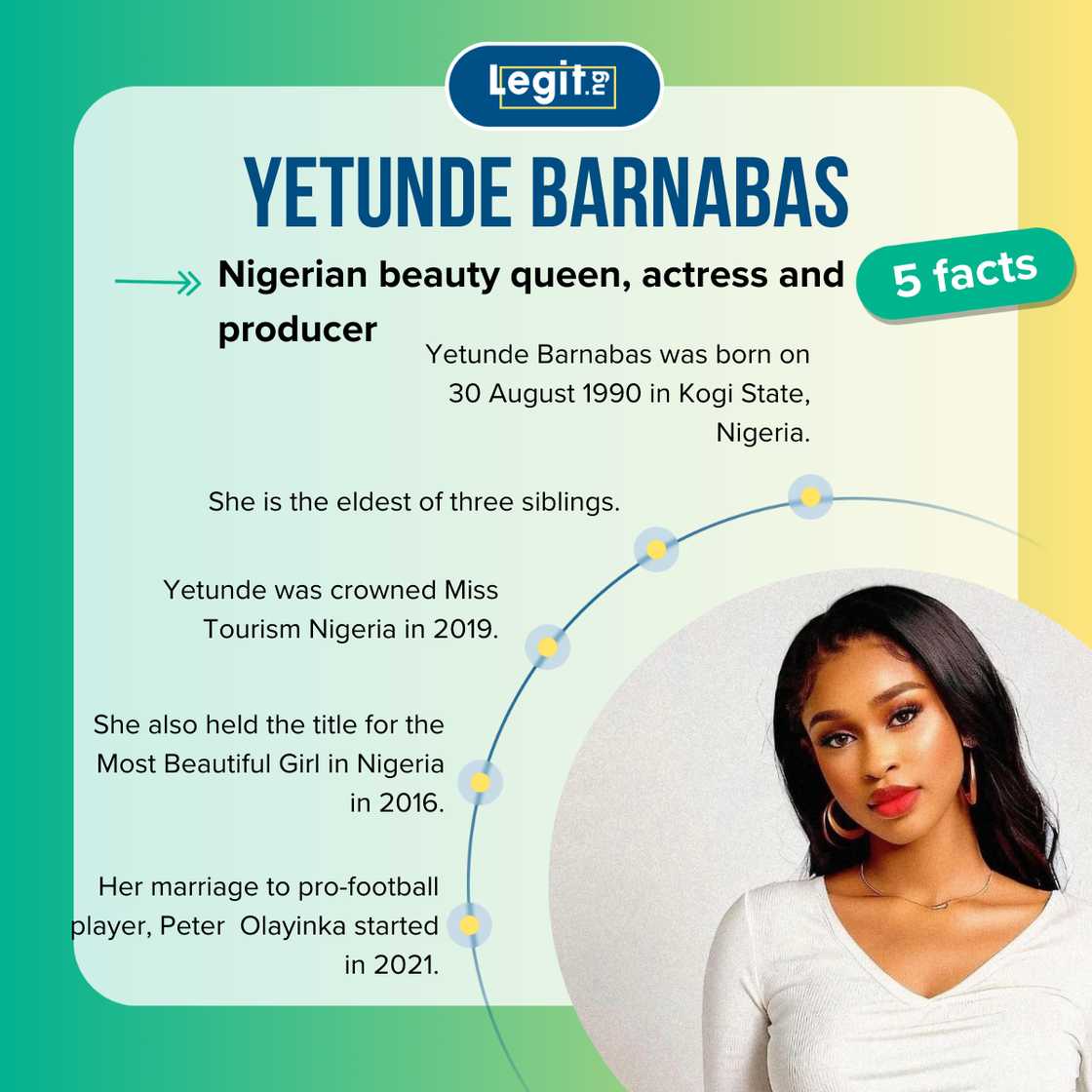 Five facts about Yetunde Barnabas.