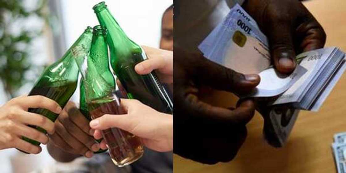 Man Shows off the Large Amount of Money He Saved After He Stopped Drinking Beer Man Shows off the Large Amount of Money He Saved After He Stopped Drinking Beer