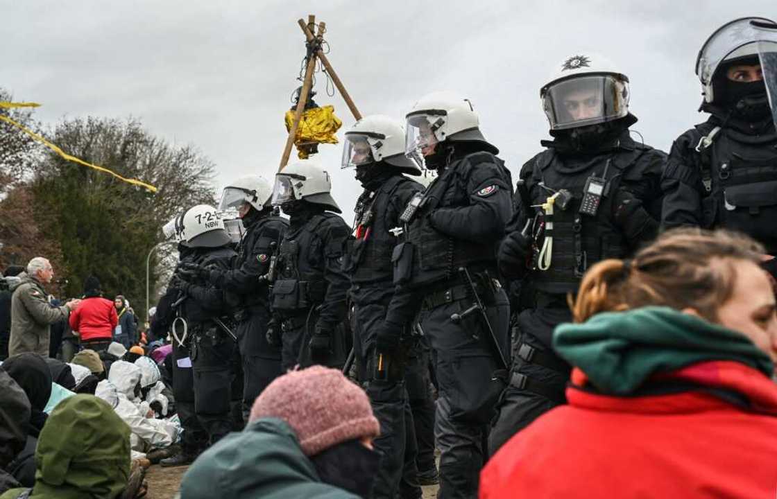 To clear the protest camp police must overcome walls of barricades, chicanes and trenches dug by the activists