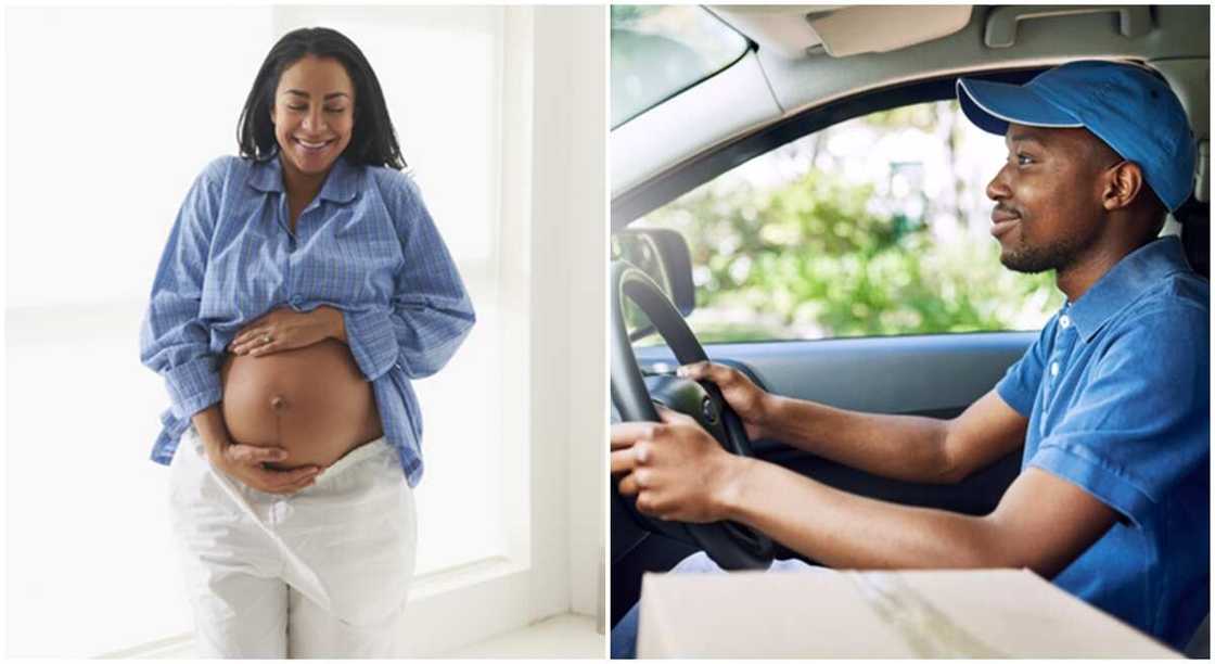 The Ghanaian lady confessed to have falling pregnant for her driver. The Ghanaian lady confessed to have falling pregnant for her driver.