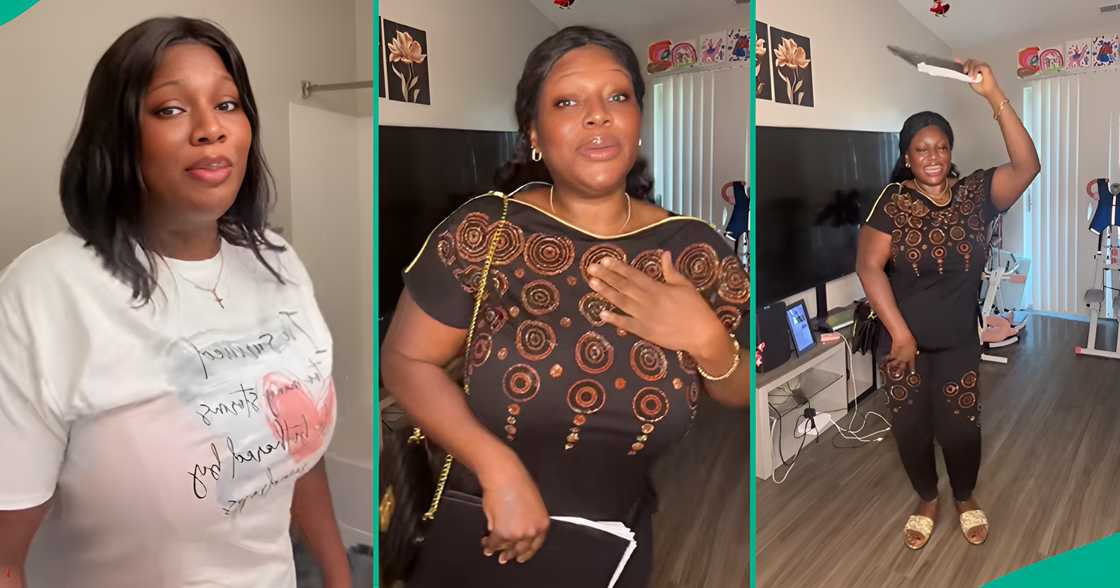 A woman happily celebrates her divorce by showing off her energetic dance moves. A woman happily celebrates her divorce by showing off her energetic dance moves.