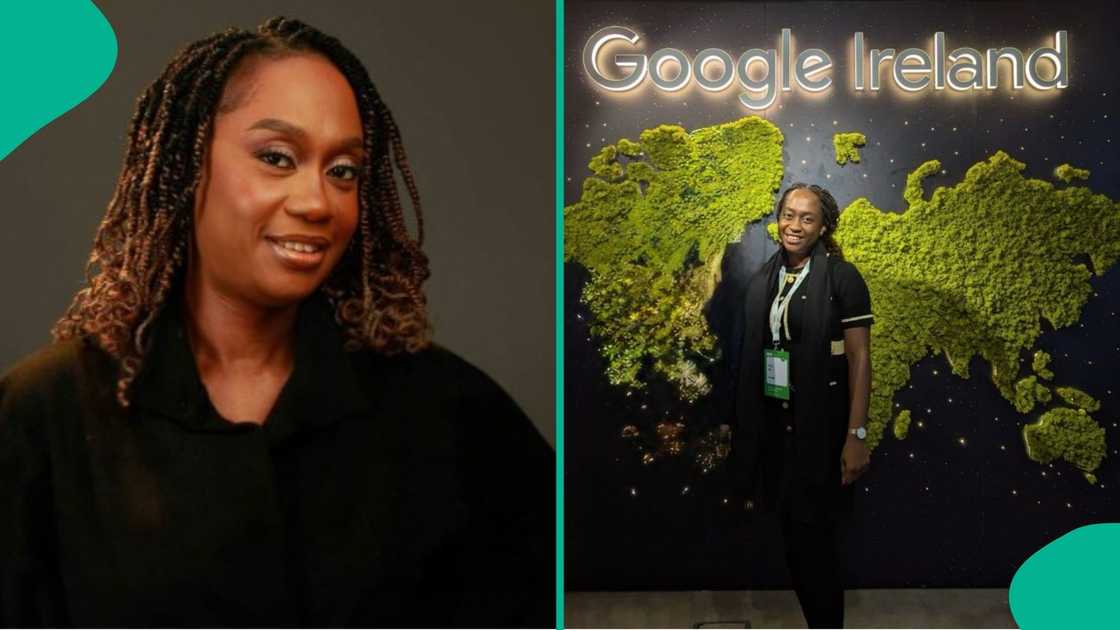 A Nigerian lady based in Ireland has shared her happiness after hitting a double career milestone at Google