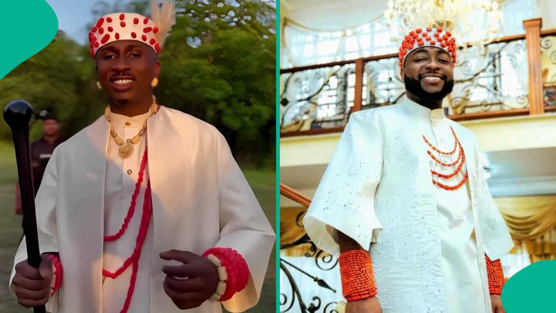 Juma Jux rocks replica of Davido's wedding outfit