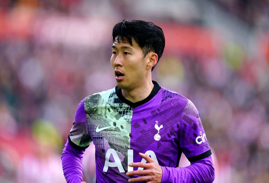 Tottenham Hotspur's Son Heung-min running during the Premier League match Tottenham Hotspur's Son Heung-min running during the Premier League match