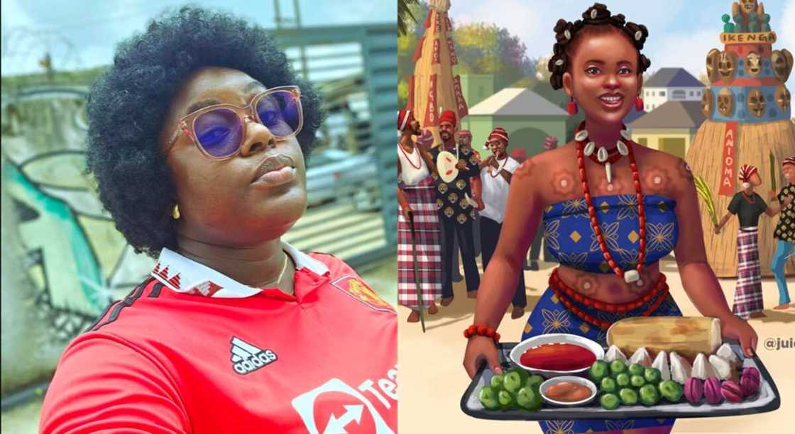 Photos of Afrojuicy, a Nigerian artist and her amazing work. Photos of Afrojuicy, a Nigerian artist and her amazing work.