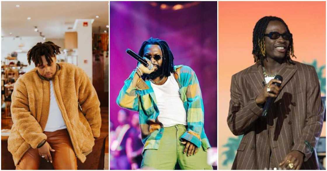 Photos of Buju BNXN, Timaya, and Fireboy