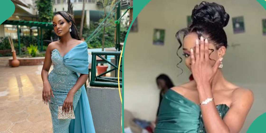 A lady gets what she ordered A lady gets what she ordered