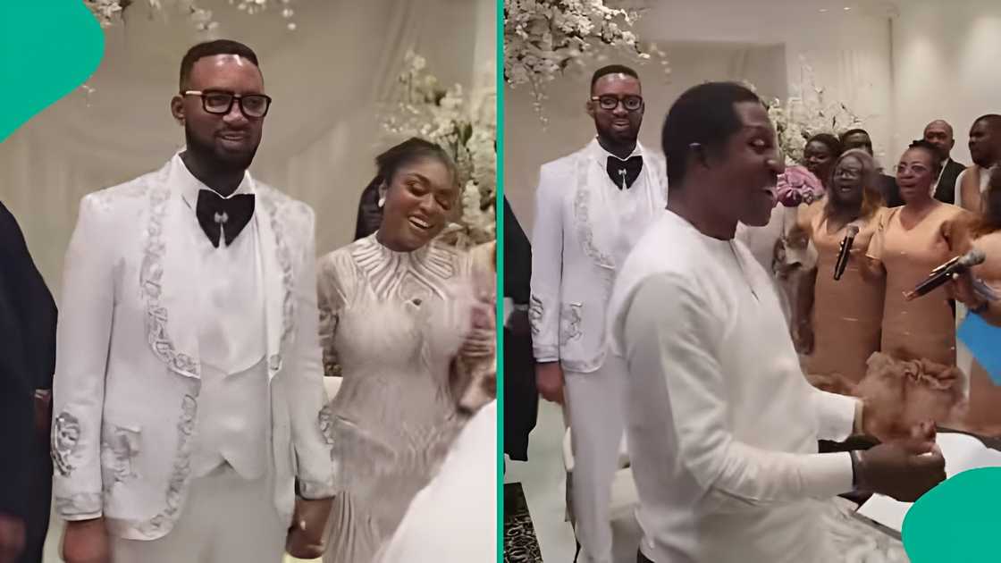 Pastor Chris Okafor wedding video new angle Pastor Chris Okafor bride face revealed lady shares Pastor Chris wedding clip reactions trail Pastor Chris Okafor marriage Doris Ogala controversy Pastor Chris wedding social media reactions.