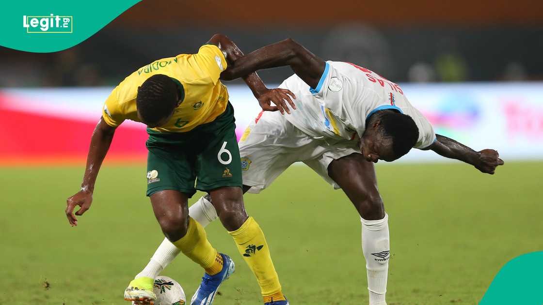 The Bafana Bafana caged the Cheetahs to go top of the CAF Qualification Group C. The Bafana Bafana caged the Cheetahs to go top of the CAF Qualification Group C.
