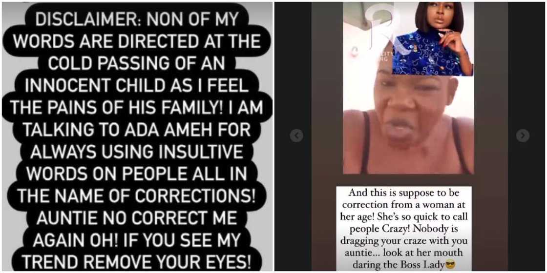 Ka3na warns Ada Ameh