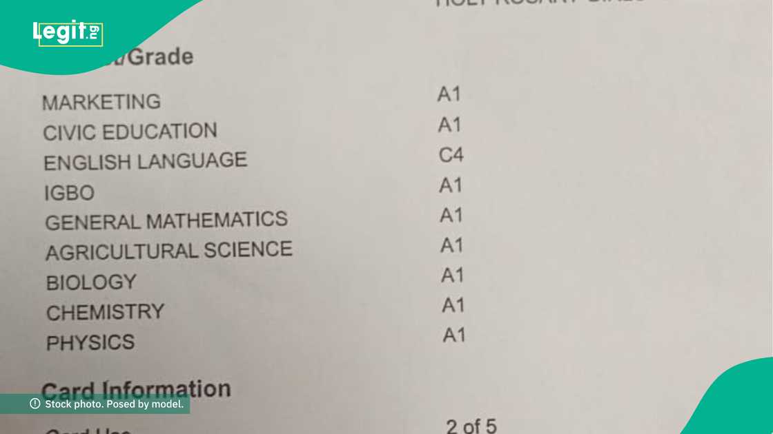 Girl thrills her family with excellent WAEC result. Girl thrills her family with excellent WAEC result.