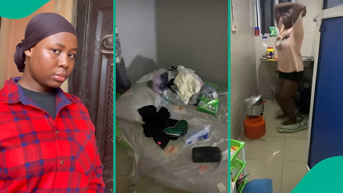 Nigerian lady goes viral after showing damage in her room from water