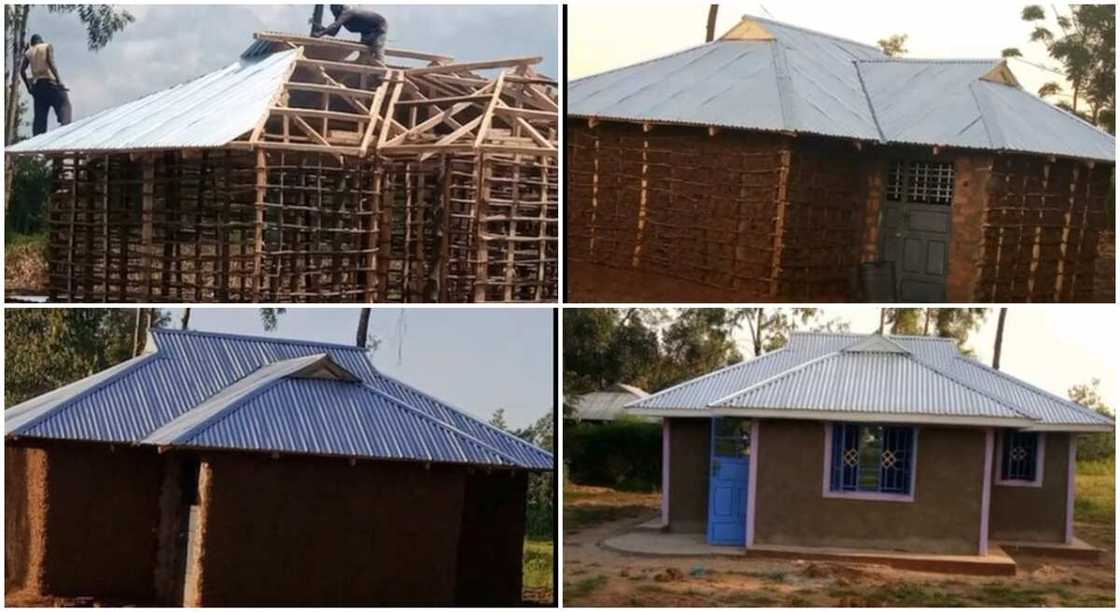 Photos of a newly-built house.