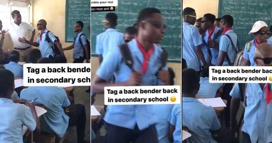 Moment secondary school boys arrived class in grand style Moment secondary school boys arrived class in grand style