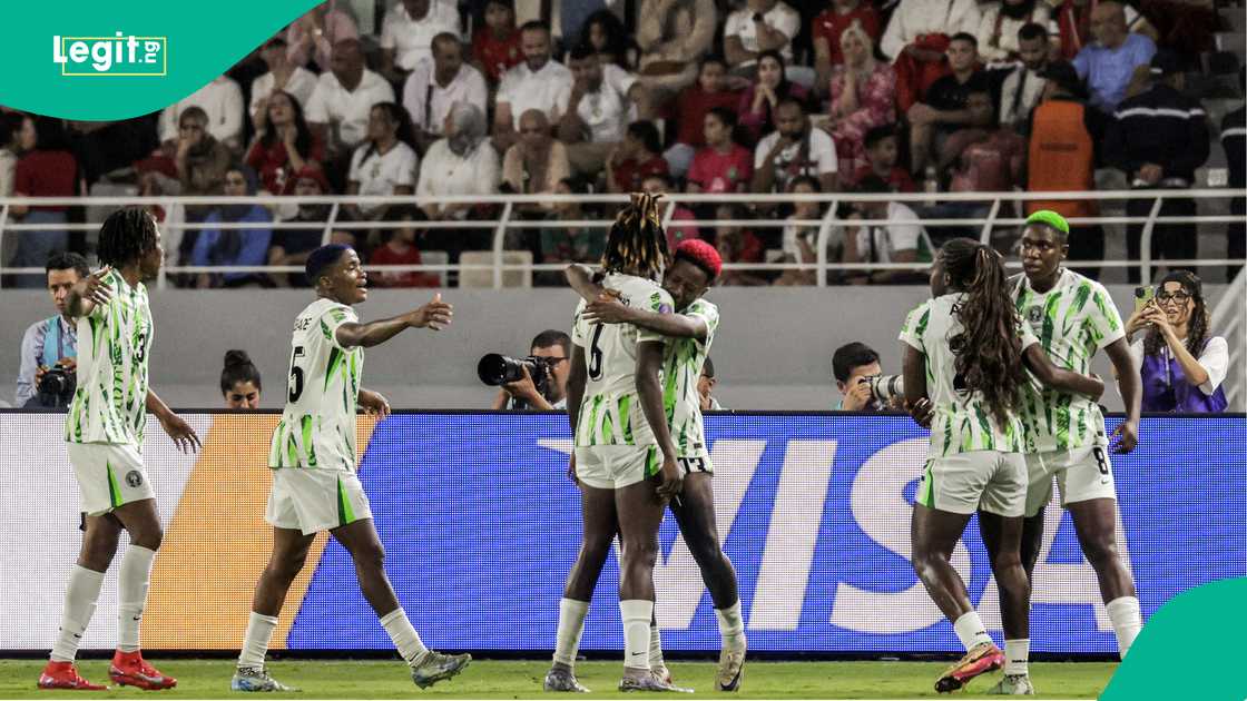 Asisat Oshoala, Michelle Alozie, Esther Okoronkwo, Deborah Abiodun, Rasheedat Ajibade, Super Falcons, Nigeria Asisat Oshoala, Michelle Alozie, Esther Okoronkwo, Deborah Abiodun, Rasheedat Ajibade, Super Falcons, Nigeria