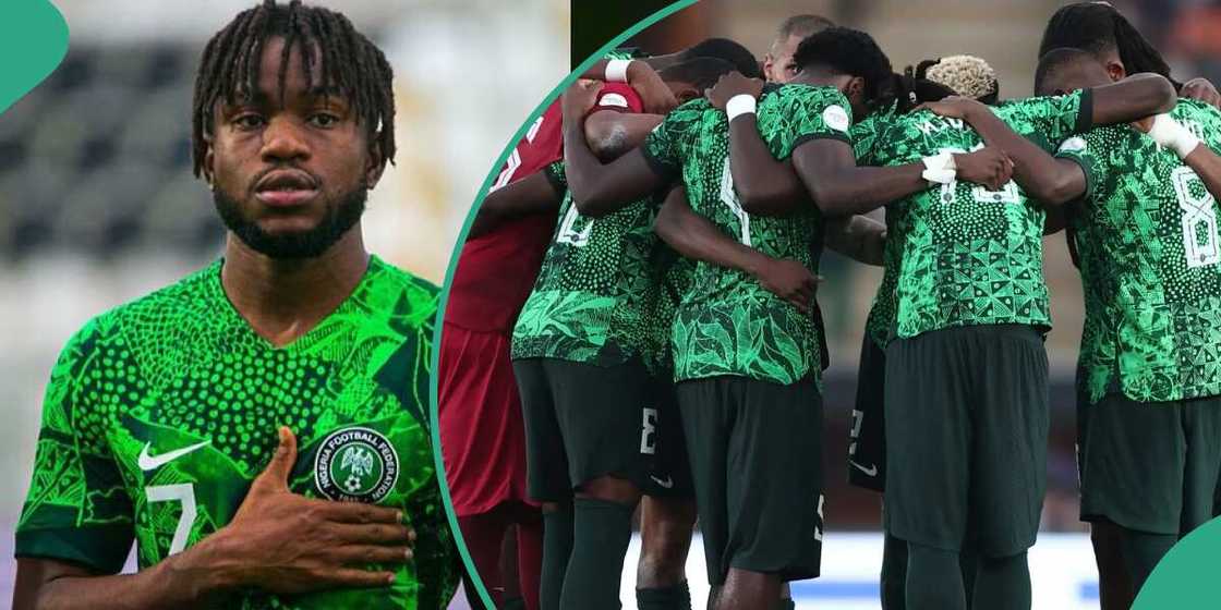 Super Eagles at Uyo Stadium. Super Eagles at Uyo Stadium.