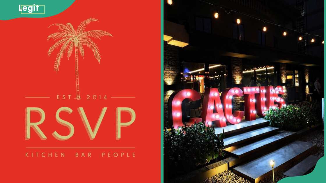 Ocean Basket Victoria Island (L) and Cactus Restaurant (L).