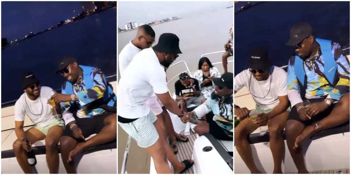 Cross met Obi Cubana Cross met Obi Cubana