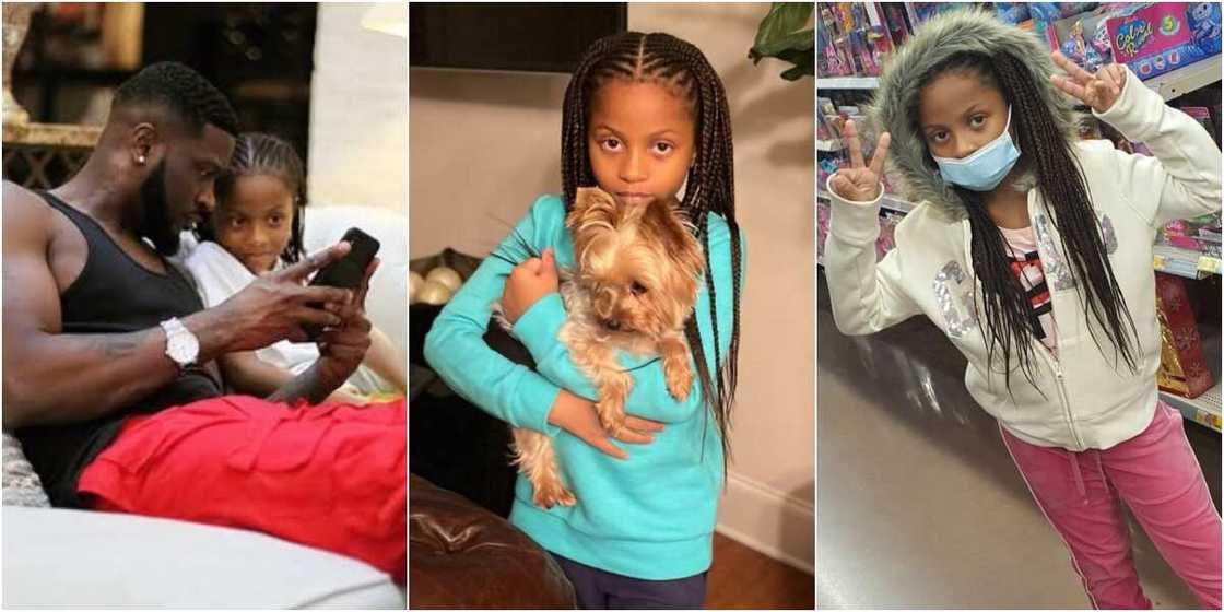 Peter Okoye and Lola Omotayo's daughter Peter Okoye and Lola Omotayo's daughter