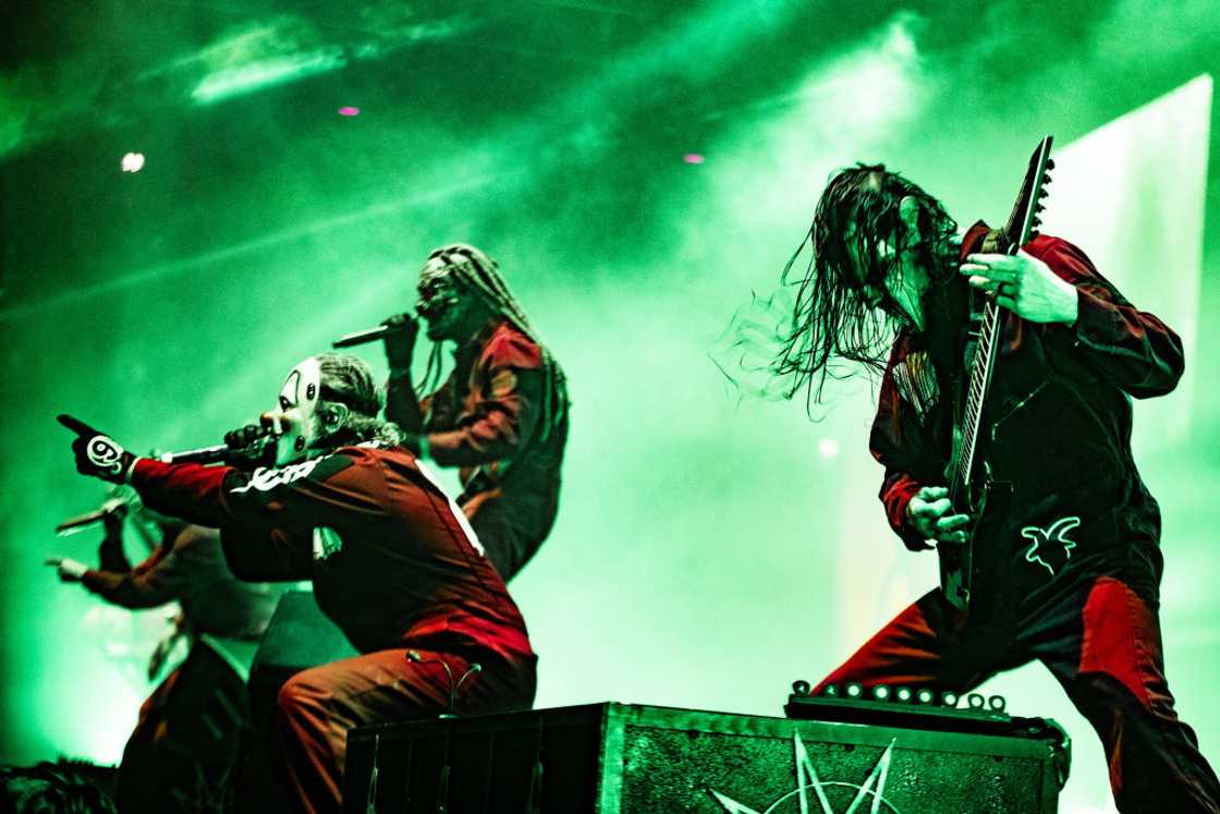Slipknot band during a performance in Netherlands Slipknot band during a performance in Netherlands