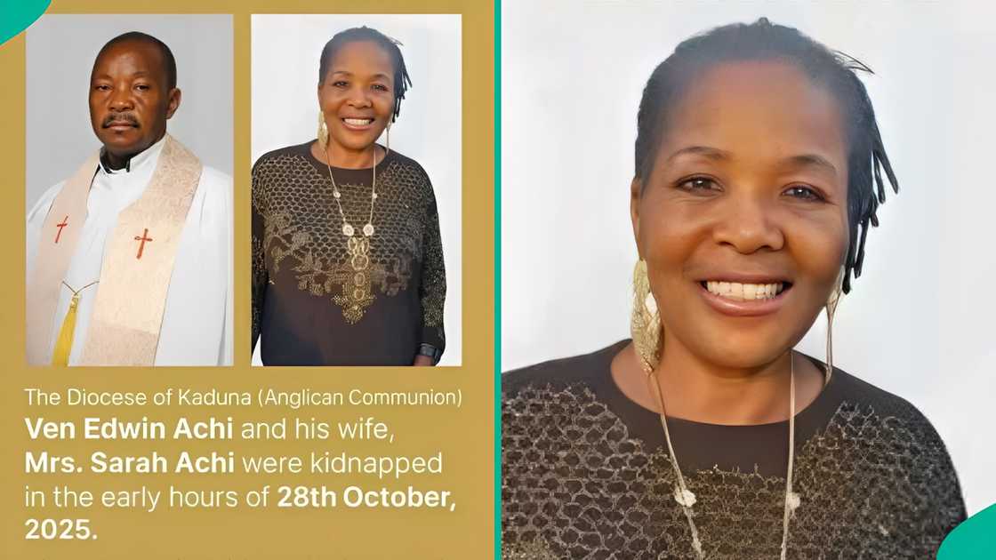 Fresh concerns as kidnappers release photos of wife and daughter of late Anglican vicar of Kaduna diocese, Venerate Edwin Achi, in captivity.