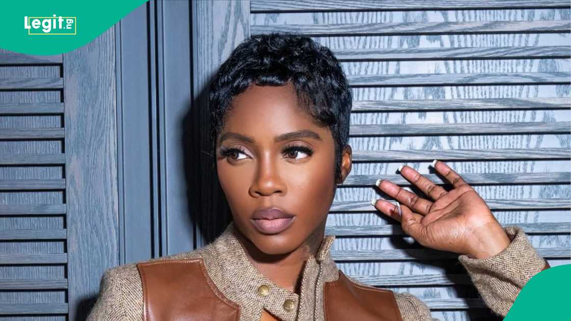 Tiwa Savage indulges fan who snatched her mic on stage. Tiwa Savage indulges fan who snatched her mic on stage.