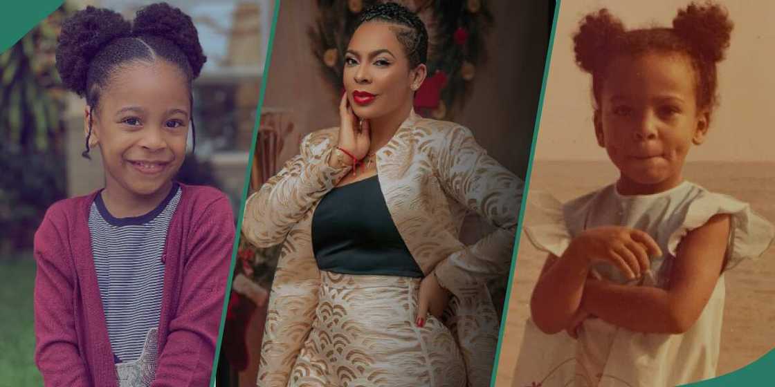 Tboss shares throwback photos of herself and daughter.