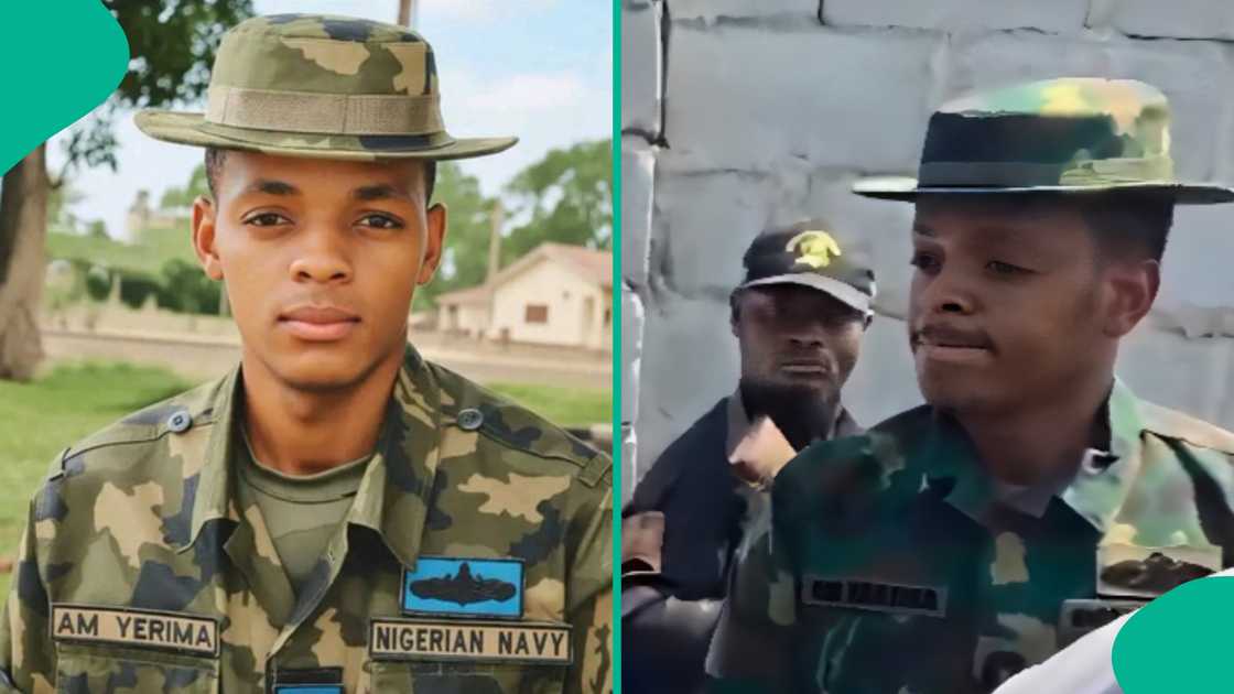 Man shares what he noticed in naval officer's eyes. Man shares what he noticed in naval officer's eyes.