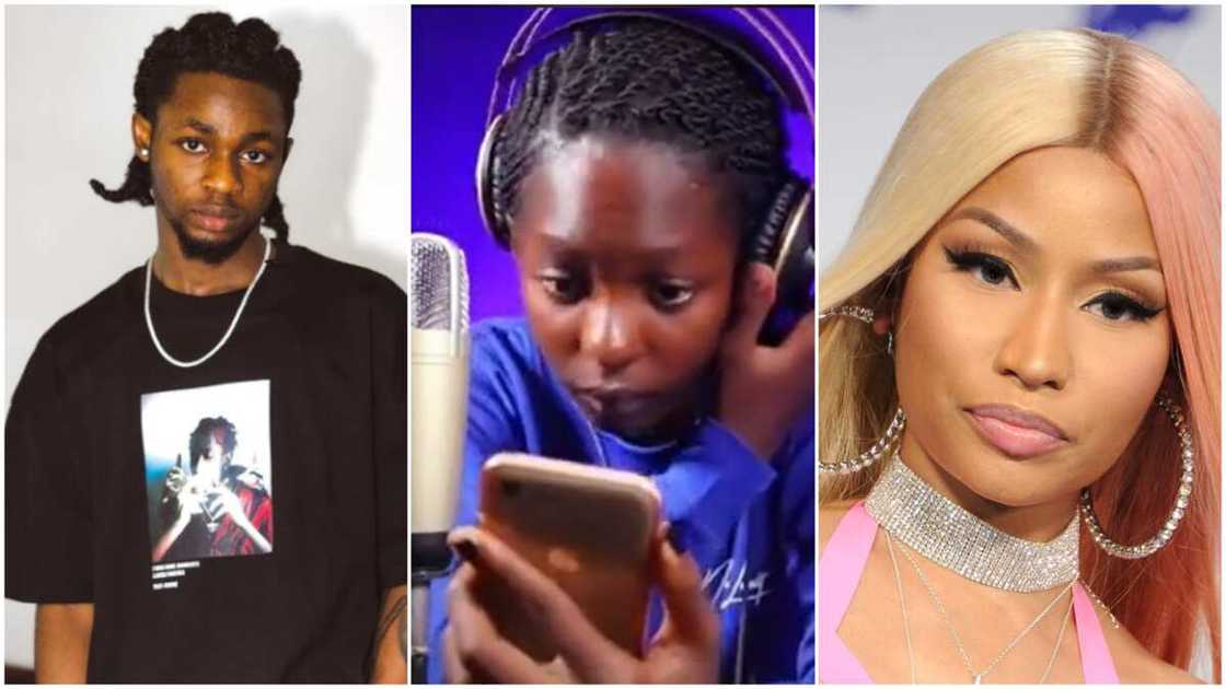 The lady used beat from Omah Lay's Understand song. The lady used beat from Omah Lay's Understand song.