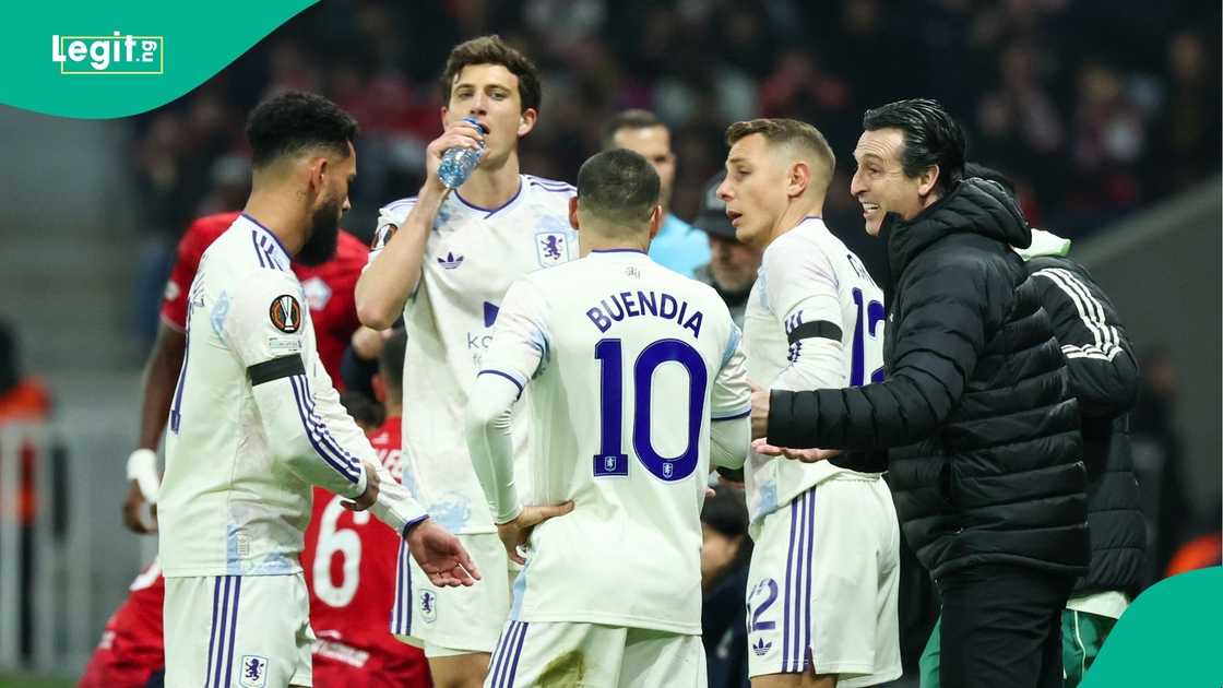 Aston Villa, Unai Emery, Jadon Sancho, John McGinn, Football, Europe. Aston Villa, Unai Emery, Jadon Sancho, John McGinn, Football, Europe.