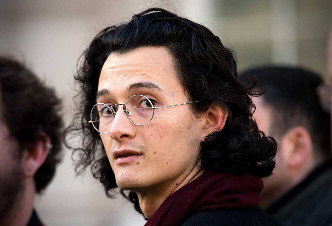 Charlie Gilmour in London, England.