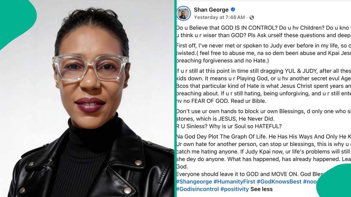 Shan George reacts to fresh attacks on Judy Austin after ex-husband's interview Shan George reacts to fresh attacks on Judy Austin after ex-husband's interview