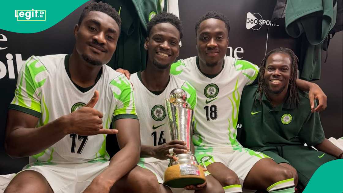 Owen Oseni, Junior Ayobami, Rafiu Durosinmi, Super Eagles, Nigeria. Owen Oseni, Junior Ayobami, Rafiu Durosinmi, Super Eagles, Nigeria.