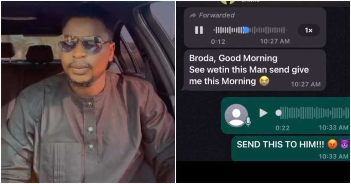 Man releases voice note his younger sister got from their landlord Man releases voice note his younger sister got from their landlord