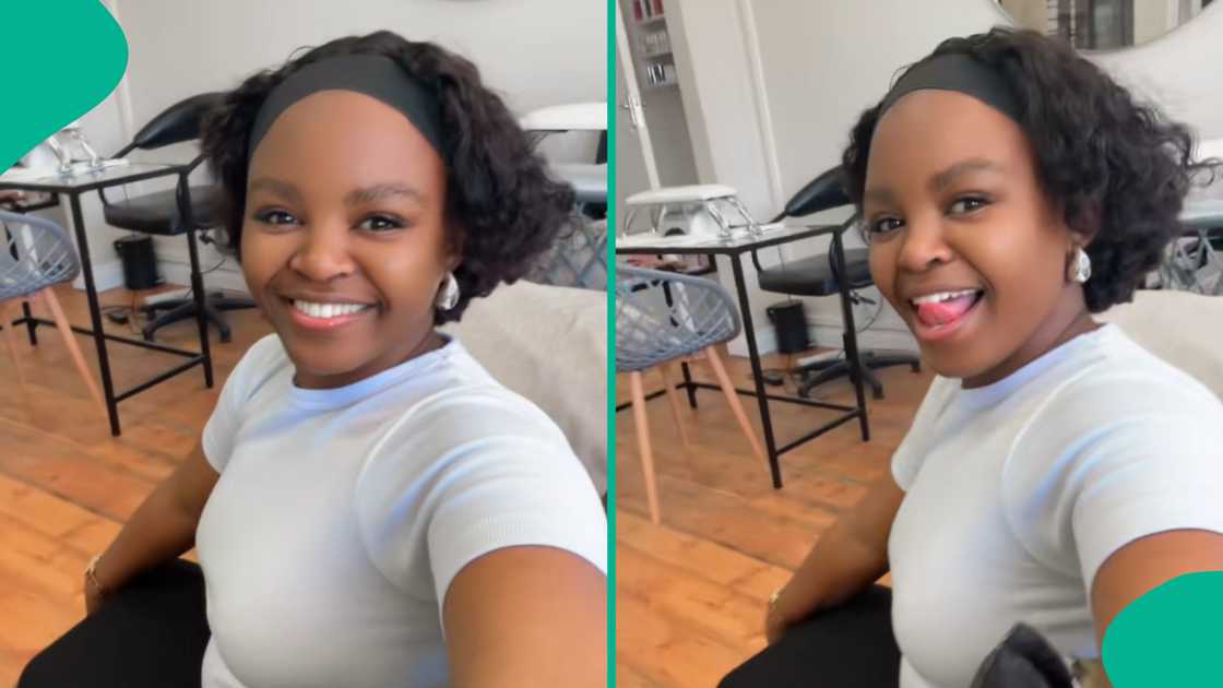 Hairstylist displays the cloves that she chews before serving clients. Hairstylist displays the cloves that she chews before serving clients.